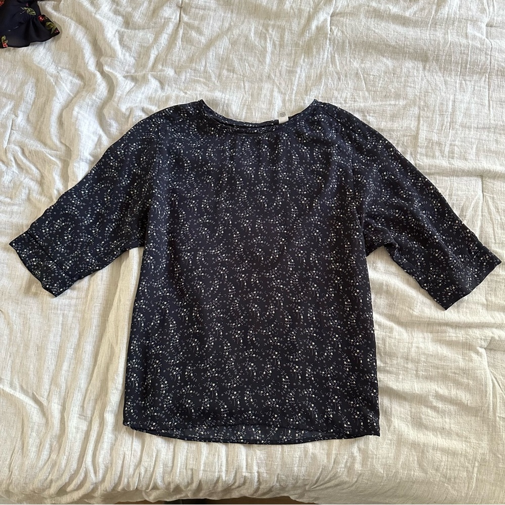 EUC Scotch & Soda print top